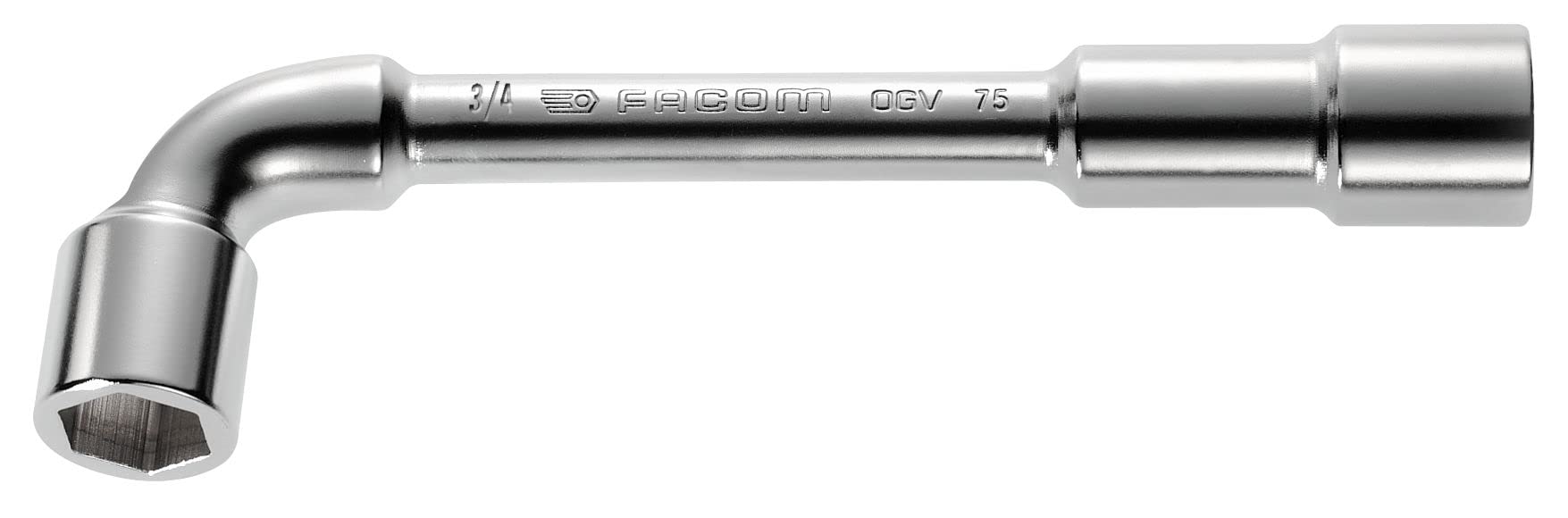Facom 75 - Forged Inch 6 X 6 Point Angled Open-Socket Wrenches